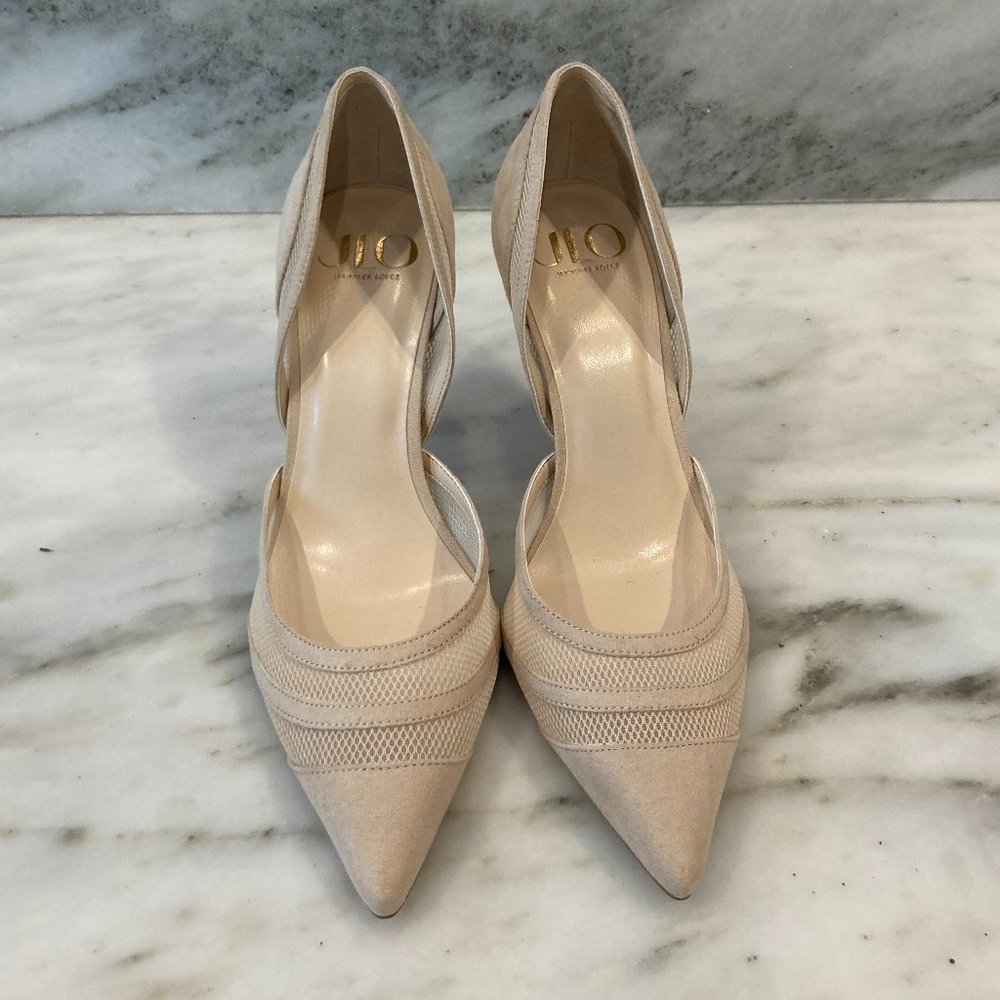 Cream color Jennifer Lopez heels, size 10